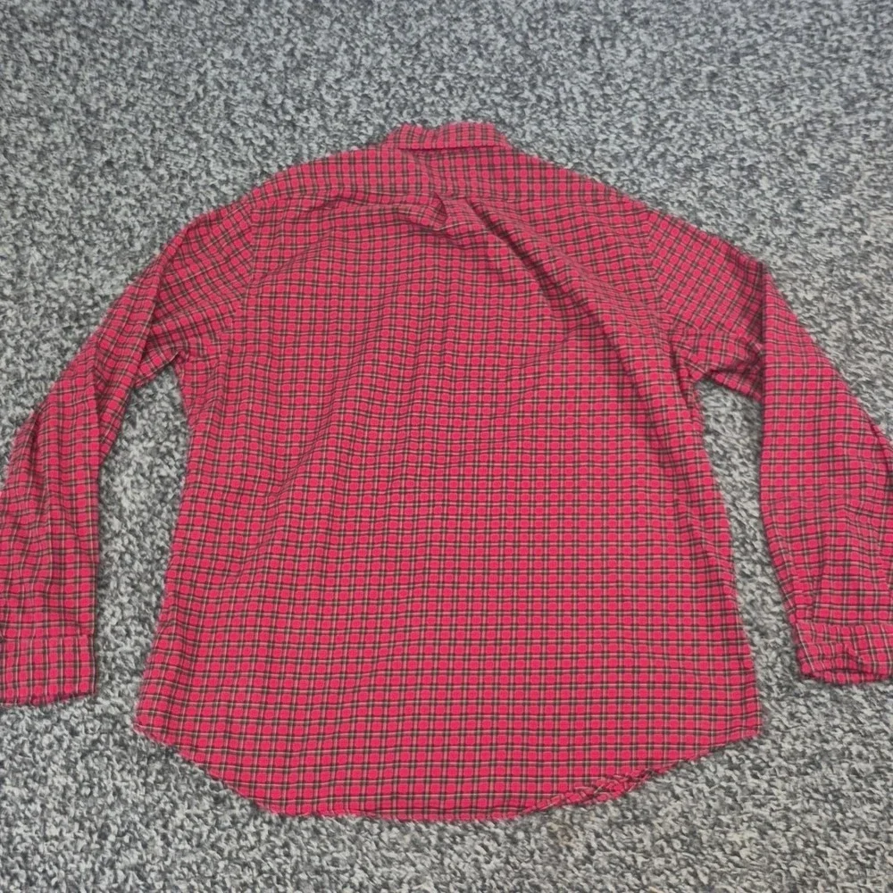 Polo‎ Ralph Lauren Button Down Long Sleeve Size XL Red Black Plaid